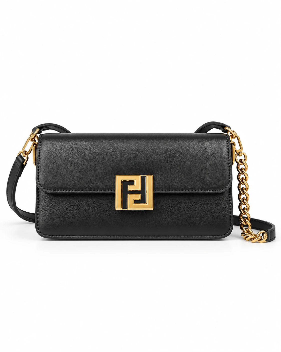The Anora City Chain Crossbody — Classic Black